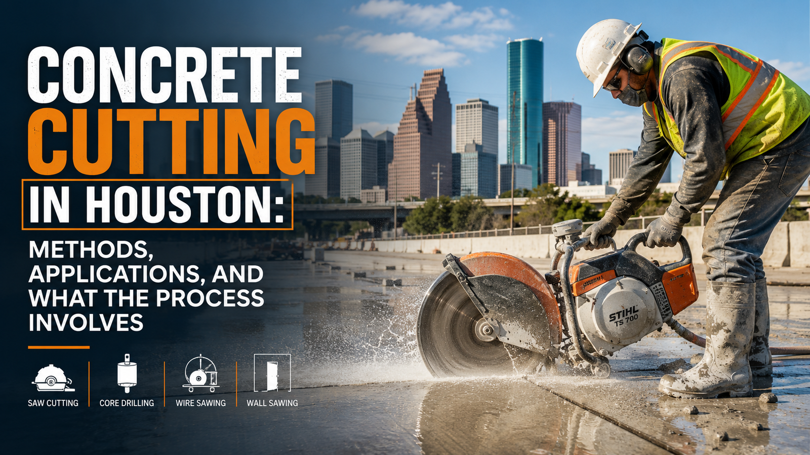 Concrete Cutting in Houston: Methods, Applications, and What the Process Involves